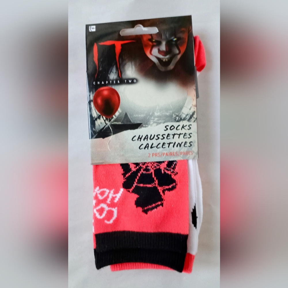1 Pair IT Chapter 2 Come Home Cosplay Horror Socks OSFM WB New NOS 2022